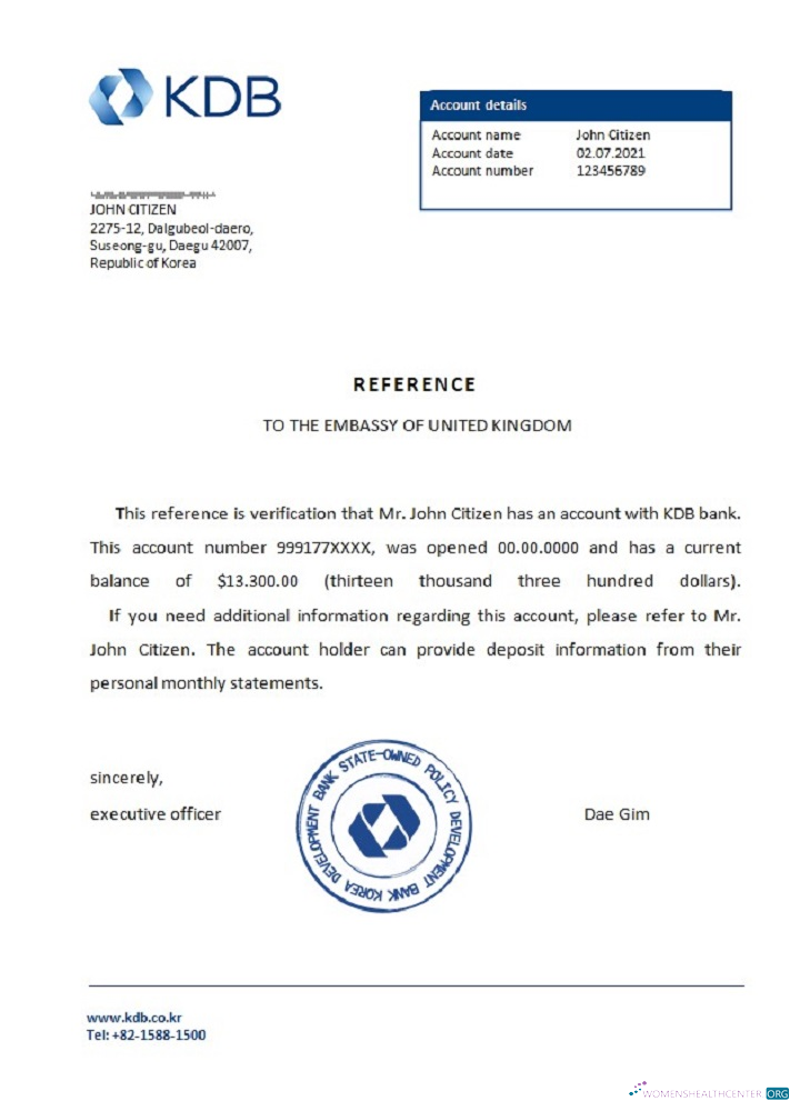 Download Korea KDB bank reference Photoshop template